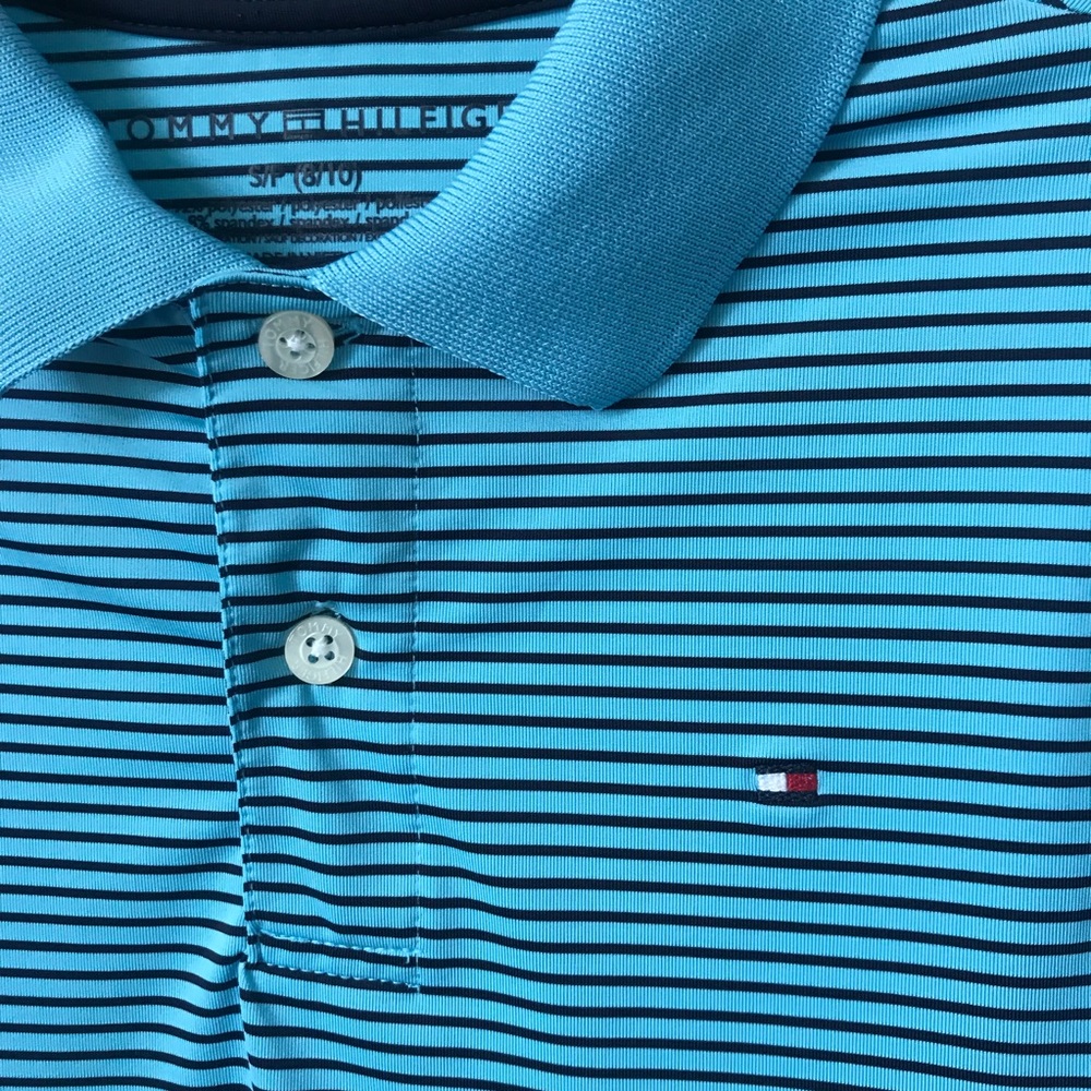 Sold Tommy Hilfiger polo boys EUC Small 8/10 - Picture 2 of 4